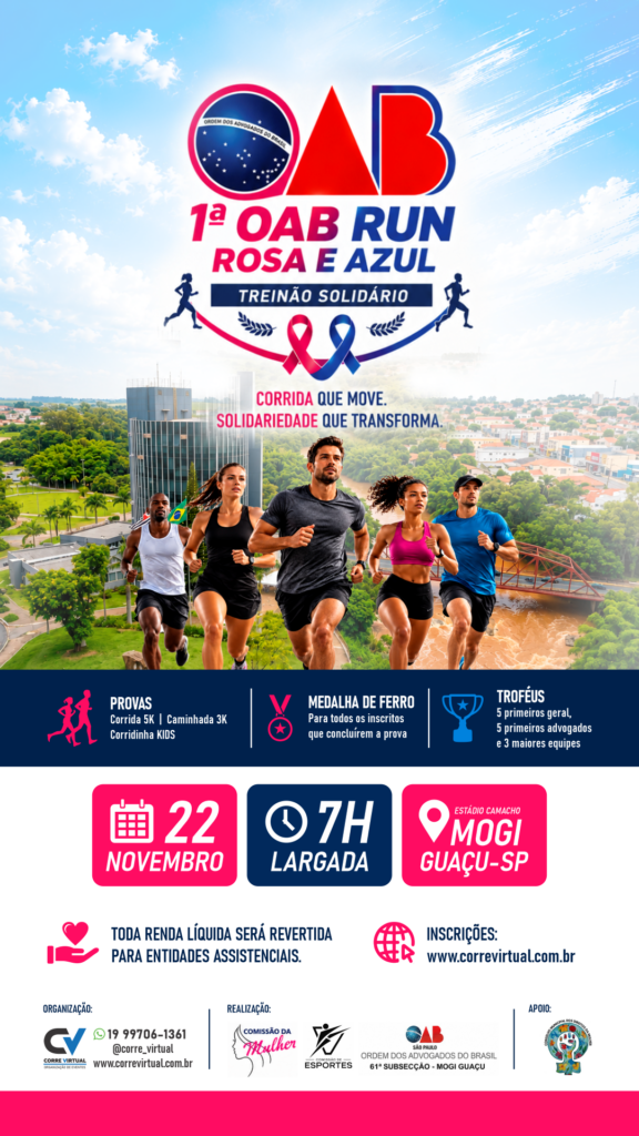 1ª OAB RUN ROSA E AZUL