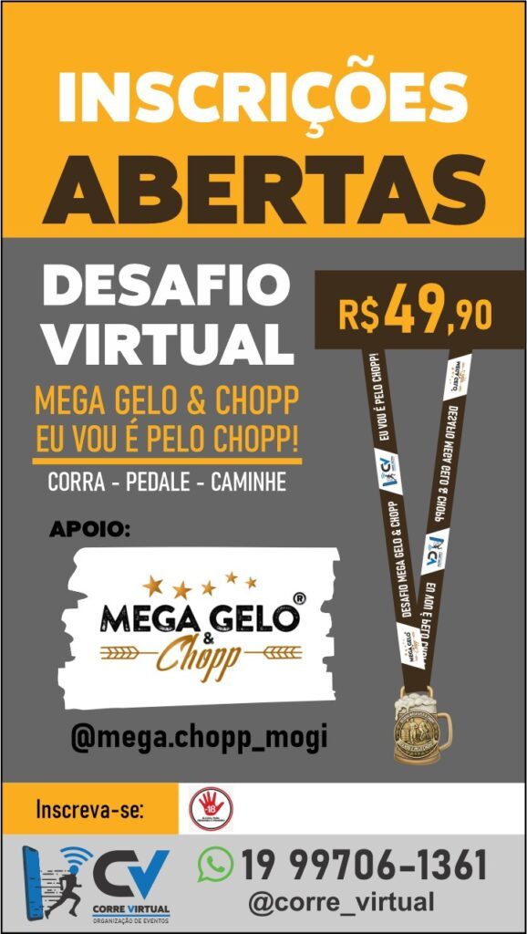 Cartaz do evento Desafio Virtual Mega Gelo & Chopp